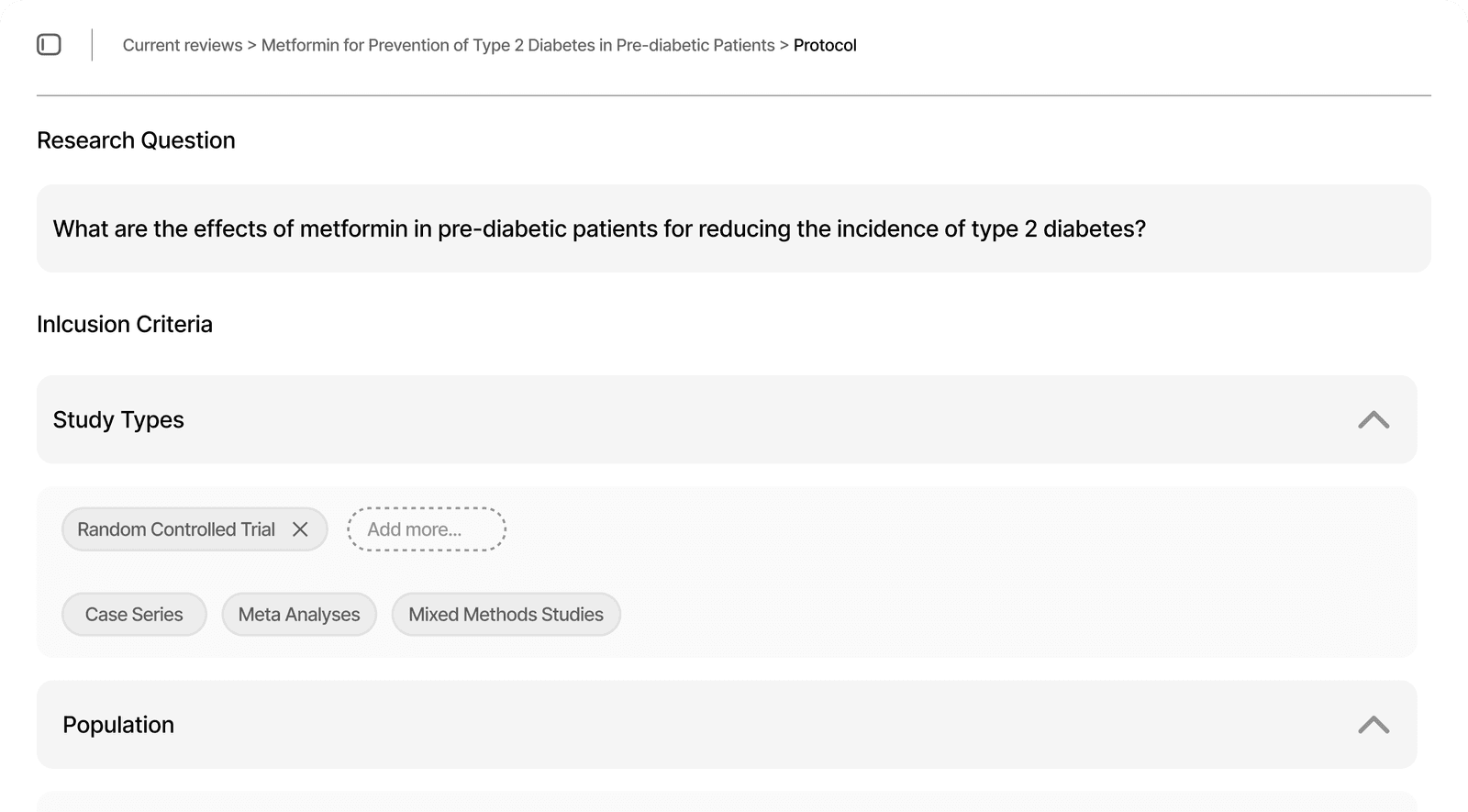 Protocol Configuration Interface